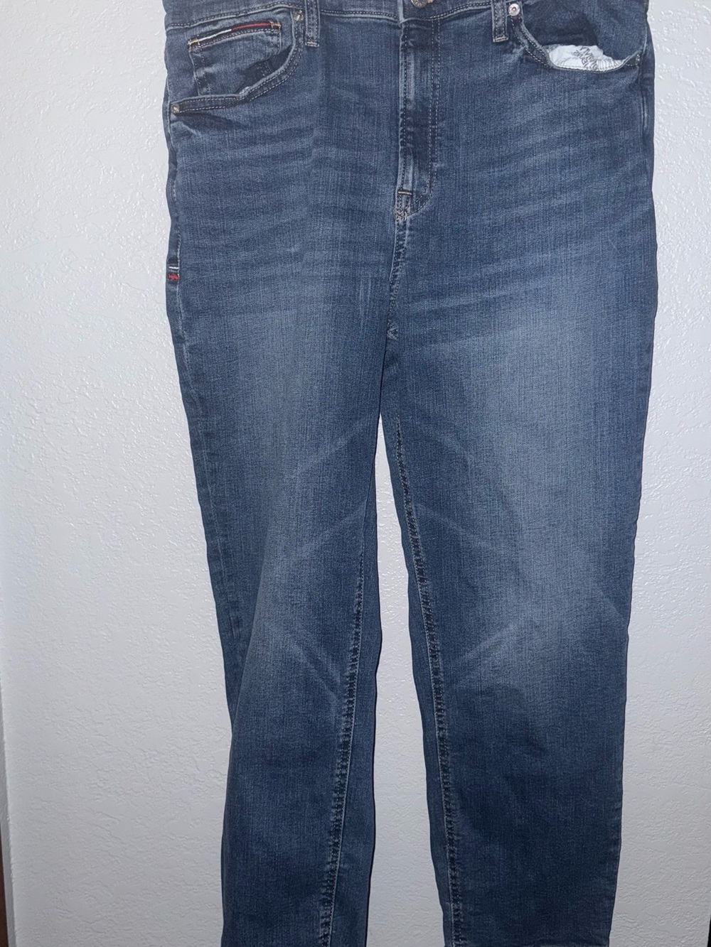 Tommy Jeans Skinny Slim Fit Mid Rise Medium Wash Blue Denim Jeans Women’s 10 W30